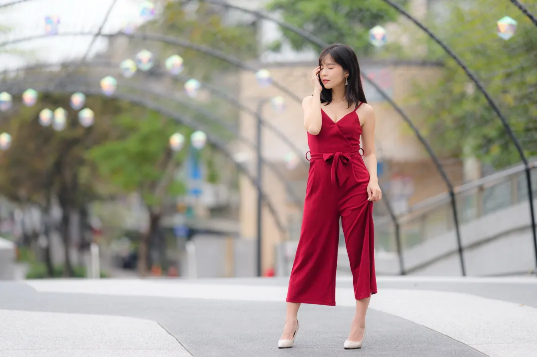 [Mzsock] NO.217 YoYo elegant jumpsuit with high heels street photography#[105P]-49