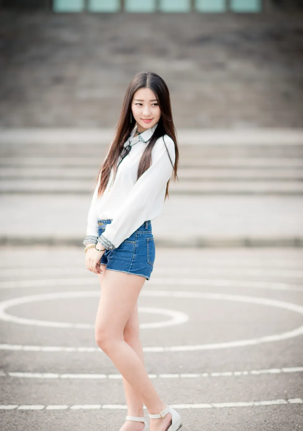 [Mzsock] NO.193 Wu Caijie short skirt, hot pants, high heels and beautiful legs street photography#[67P]-47